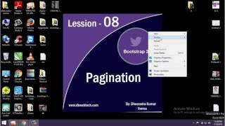 Bootstrap 3 Tutorials in Hindi I Bootstrap Pagination - 08