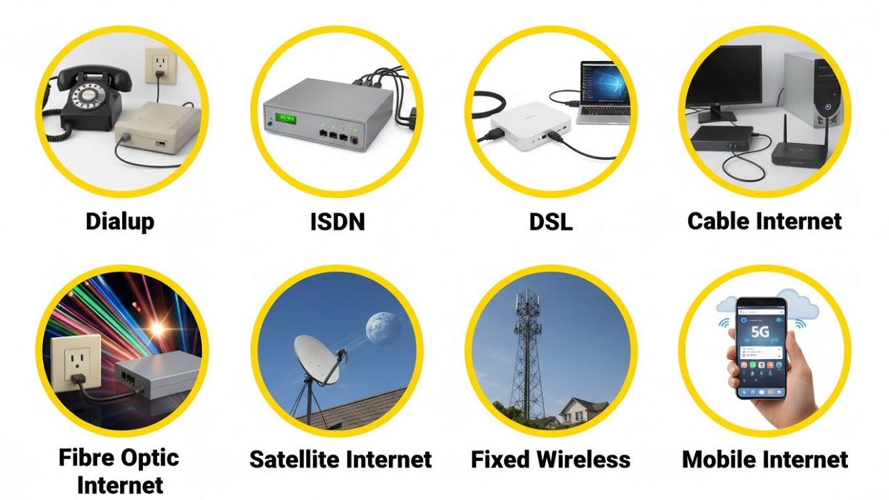 Every Type of Internet Connection Explained in 5 Minutes - YouTube