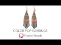 Let Katie show you how to bead the Color Pop Earrings by Fusion Beads