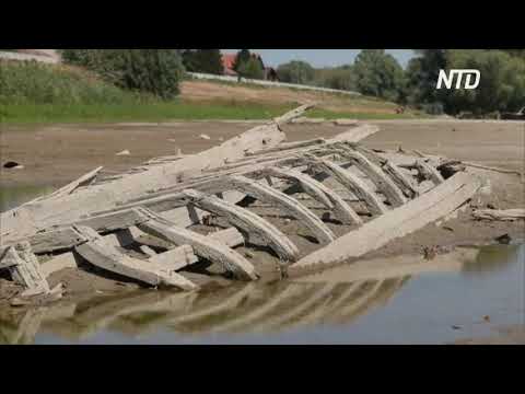 Drava and Danube water levels hit record lows: Sunken ships emerge in Croatia
