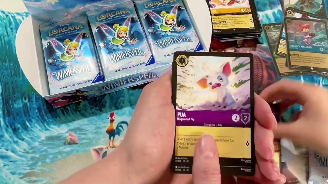 ‼️ Lorcana WINTERSPELL booster box ❄️ PART 1 #lorcana #winterspell #disney #enchanted #boosterbox