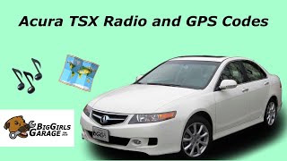 Acura TSX Radio & GPS Codes Locations! How To Unlock Your Cars Radio & GPS (2003-2008)