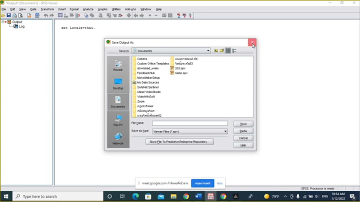 ค ม อ การ ใช โปรแกรม spss 11.5 ภาษา ไทย