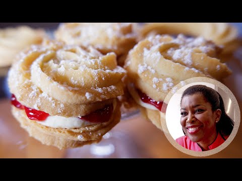 Video: Viennese Ncuav Qab Zib - Jam Cookies