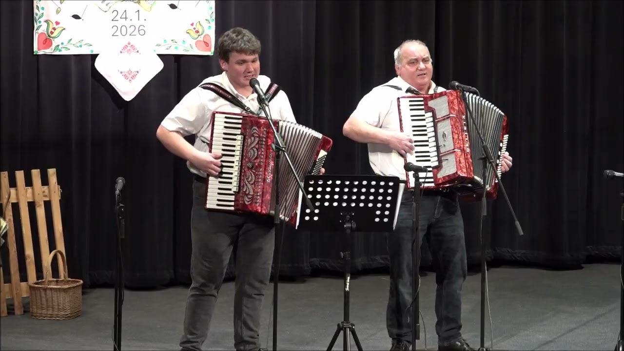 DUO Štýbl z Nosislavi ♫ 4. setkání s harmonikáři v Hustopečích ♫ 24. 1. 2026