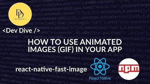 How to use add animated (GIF) images in your React Native app | react native tutorial