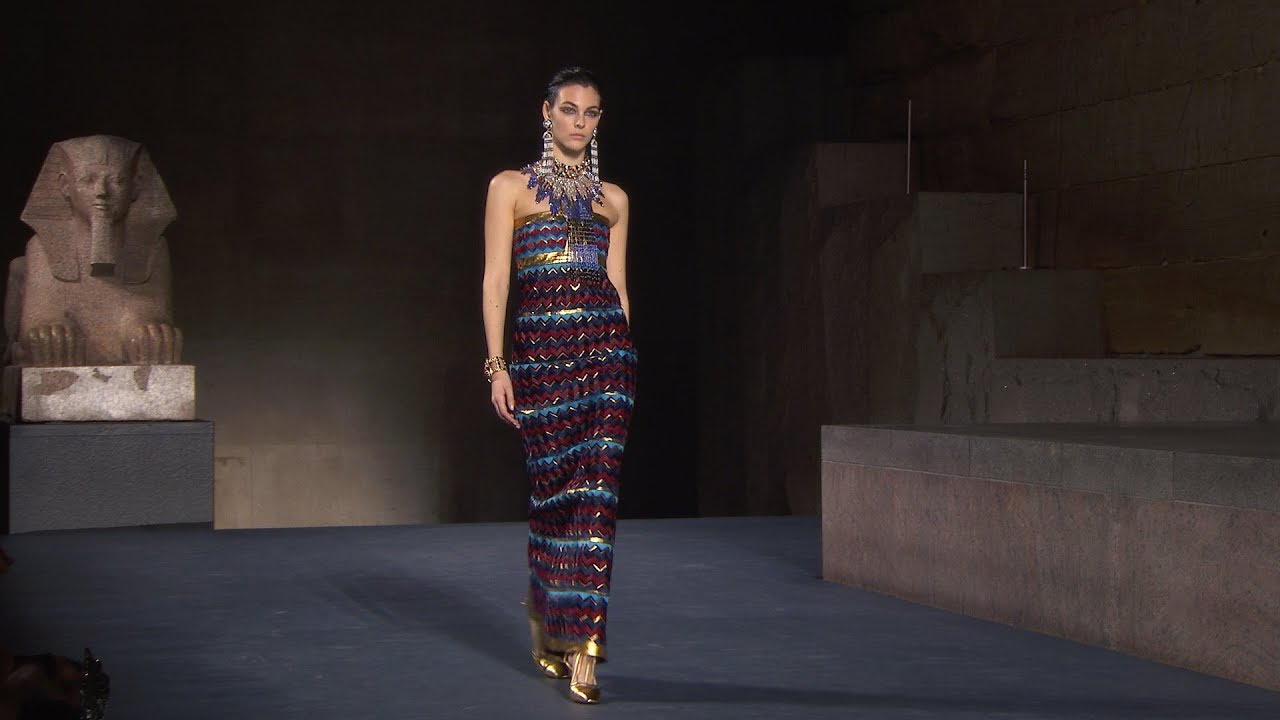 A model walks the runway during the Chanel Metiers D'Art 2018/19