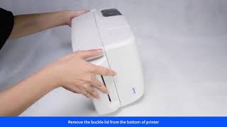 iT4E Thermal Transfer Barcode Printer Cutter Installation
