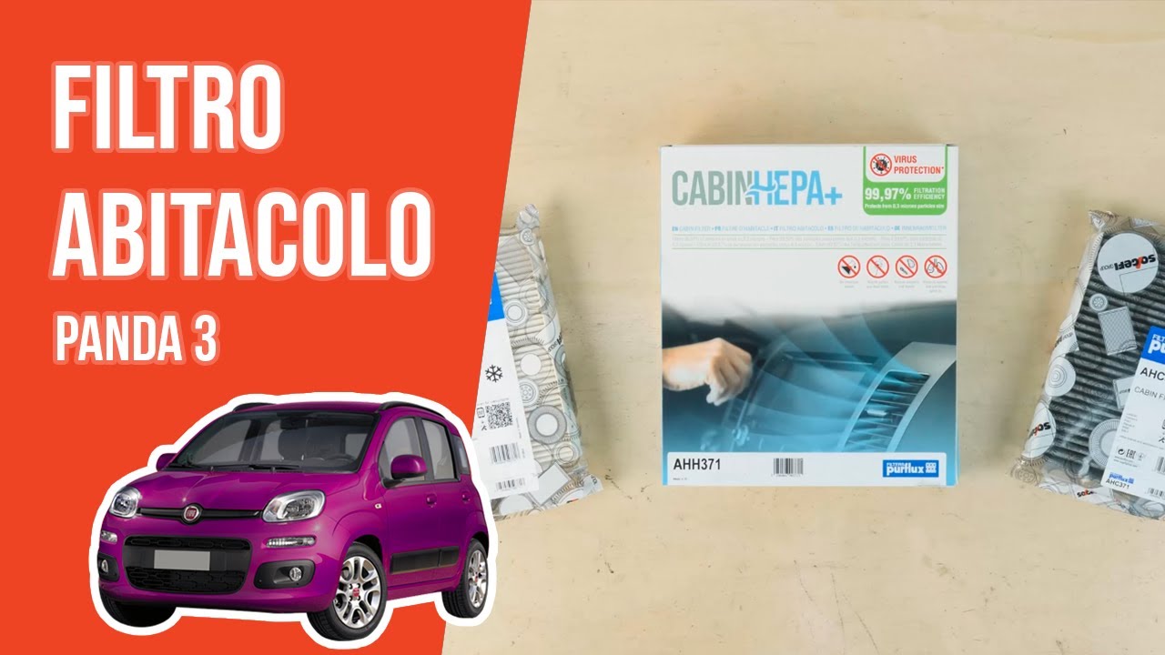 Filtro Abitacolo In Carbonio Per Fiat 500 Panda 169 Ford KA Lancia Ypsilon