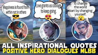 ALL INSPIRATIONAL QUOTES FROM MLBB HEROES | MOBILE LEGENDS HERO DIALOGUES screenshot 5