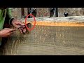mata graji bisa putus kena mata !! ada banyak paku dalam kayu jati besar ini membahayakan