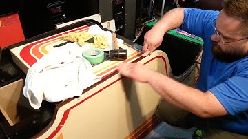 Repairing Cabinet Edge and Installing T-Molding on my Mr. Do! Arcade Cabinet