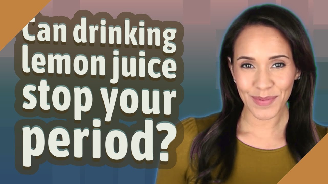 Does Lemon Juice Reduce Menstrual Bleeding?