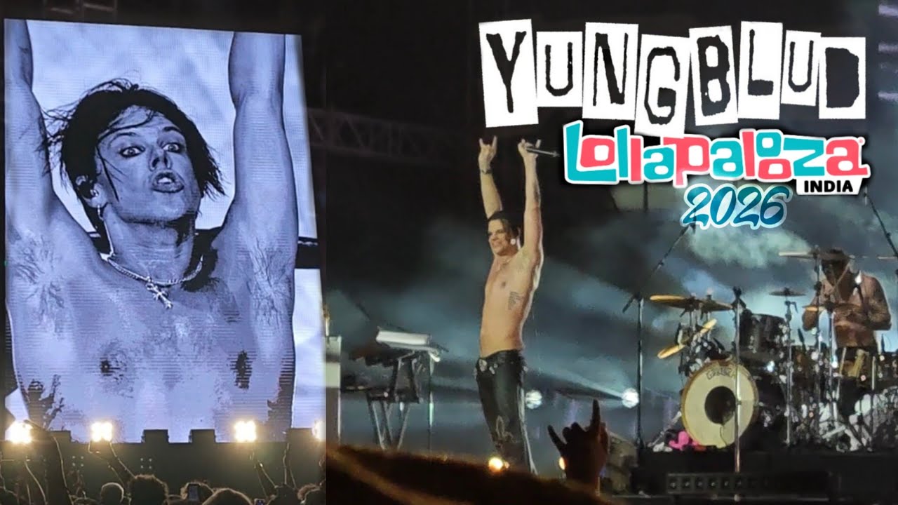 YUNGBLUD First time India Live. LOLLAPALOOZA India - 26 