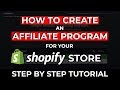 How To Start An Affiliate Program For Your Shopify Store