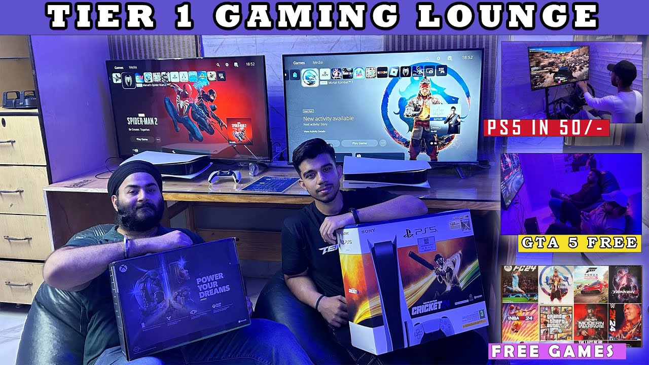 PS5 GAMES STARTING IN ONLY 100/- BEST GAMING LOUNGE IN DELHI