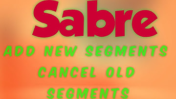 HOW TO CANCEL SEGMENTS ONE BY ONE IN SABRE | Sabre Main Segment Ko Rebook Krna