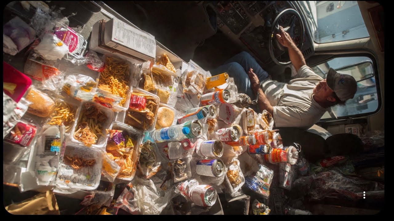 What Truck drivers eat on the road - YouTube
