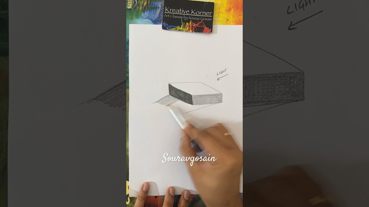 How to show effect of light on a cuboid? 