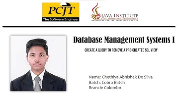 Java Institute For Advanced Technology | DBMS Question Sets Discussion | Question Set 38