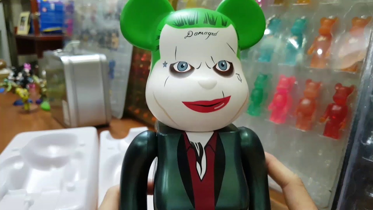 Review Be@rbrick Joker Suicide Squad size 400% - YouTube