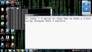 Make Your Own Clock Using CMD And Notepad