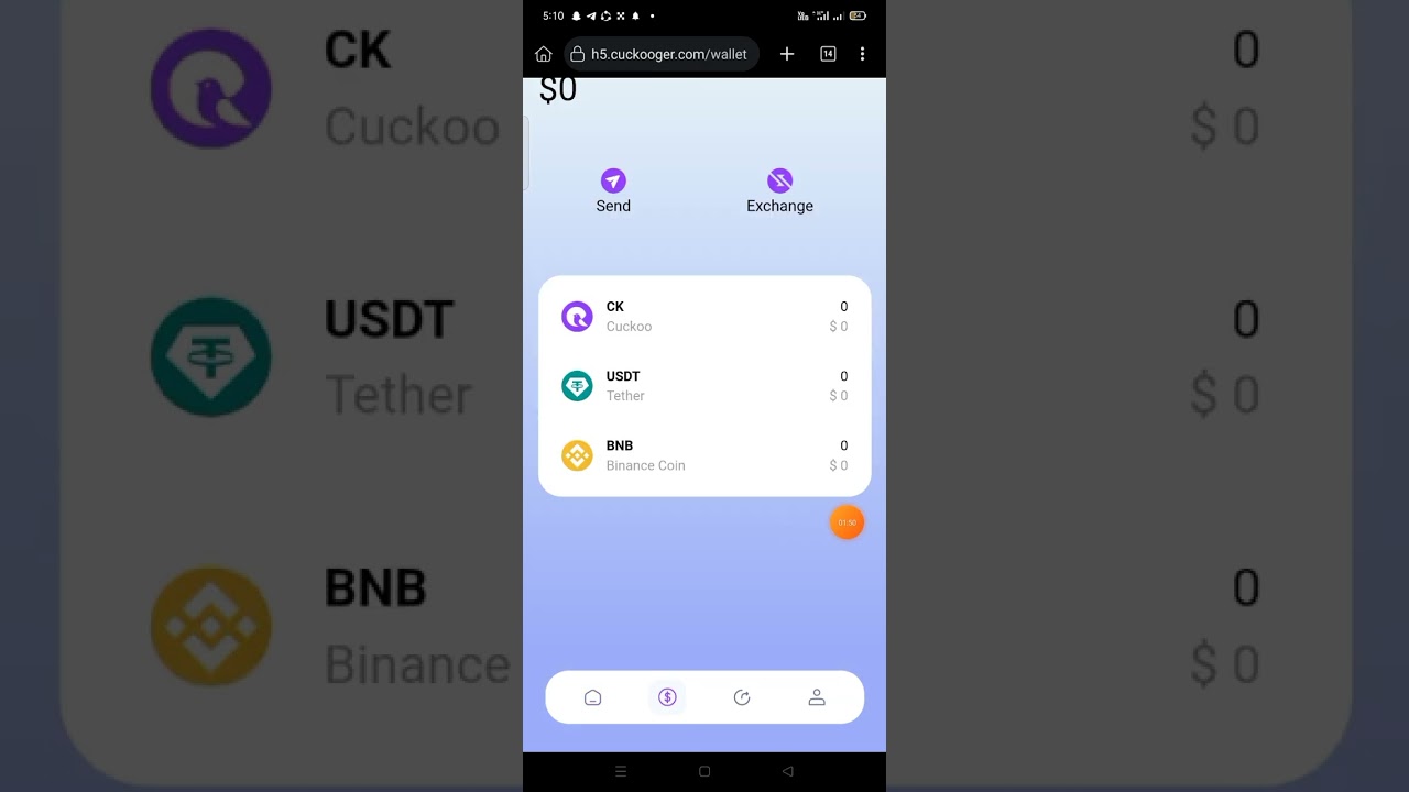 how to join Cuckoo free mining app