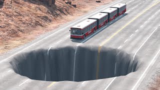 Cars Vs Giant Pit #7 – Beamng.drive