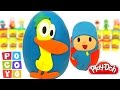 Huevos Sorpresa de Pocoyó y Pato en Español de Plastilina Play Doh