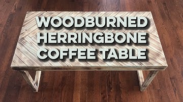 The Complete Guide to Building a Herringbone Style Coffee Table!