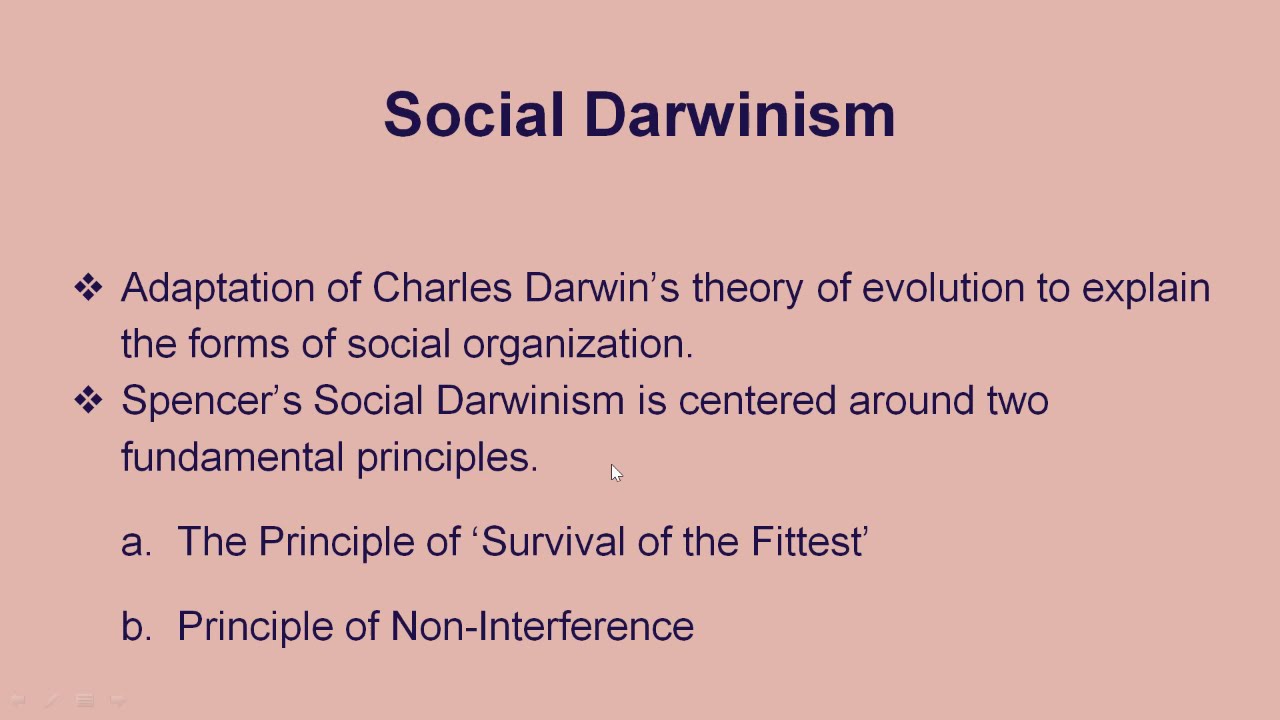 social darwinism survival of the fittest