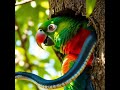 Black Snake Attack on Parrot #birds #nest #aishorts#nature #wildlife