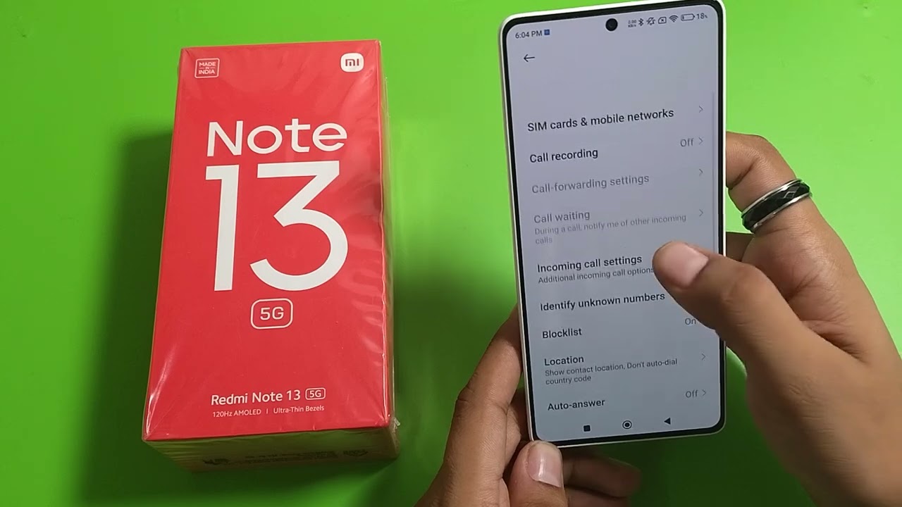 Redmi Note 13 5G Enable Quick Responses | How to rejected call with text message in IMI mobile