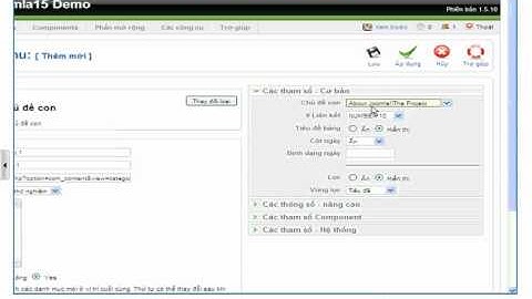 Bài 9- Quản lý menu (phần 2) - hdcom.vn/forum