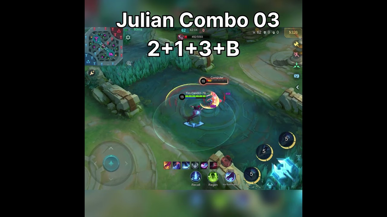 ✅Julian = Dark Destroyer! 🌑 Scythe + Chain Combo for Massive Damage Combo-03 | MLBB Shorts 
