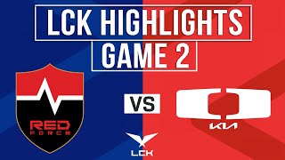NS vs DK Highlights Game 2 | LCK 2024 Spring | Nongshim Redforce vs Dplus KIA