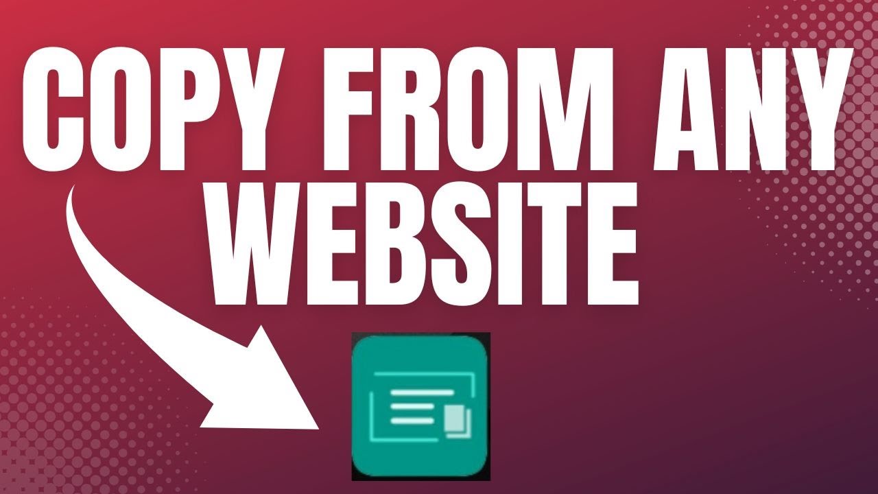 How to Copy Text From Any Website That Does Not Allow Copying - YouTube