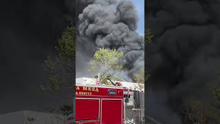 Costa Mesa E82 assisting OCFA working a 3rd alarm warehouse in Irvine. More videos coming soon