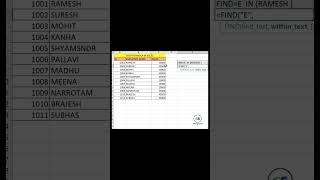 Excel Trick: FIND Formula Se Letter/Word Ki Exact Position! #excel #shortvideo