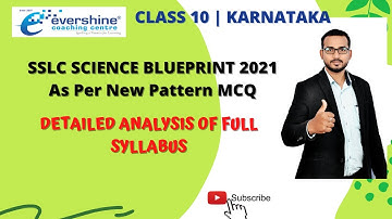 SSLC SCIENCE BLUEPRINT 2021 | Karnataka Board | New Pattern |100% SURE |  MCQ type Questions