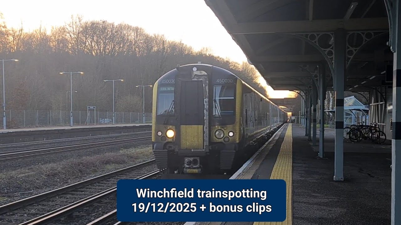 Winchfield trainspotting 19th December 2025 + Bonus clips from 18th December 2025 