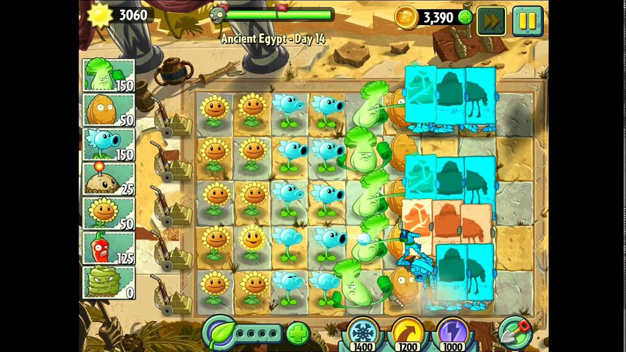 Plants vs Zombies 2 Lets Play part 4 - YouTube