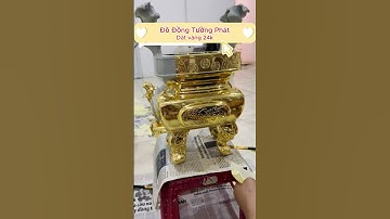 Cận cảnh dát vàng 24k đỉnh đồng (phần 1)  #dodong #dinhdong #phongthuy #datvang24k