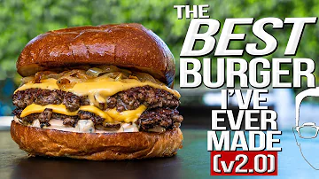 THE BEST BURGER I'VE EVER MADE (v2.0) | SAM THE COOKING GUY 4K