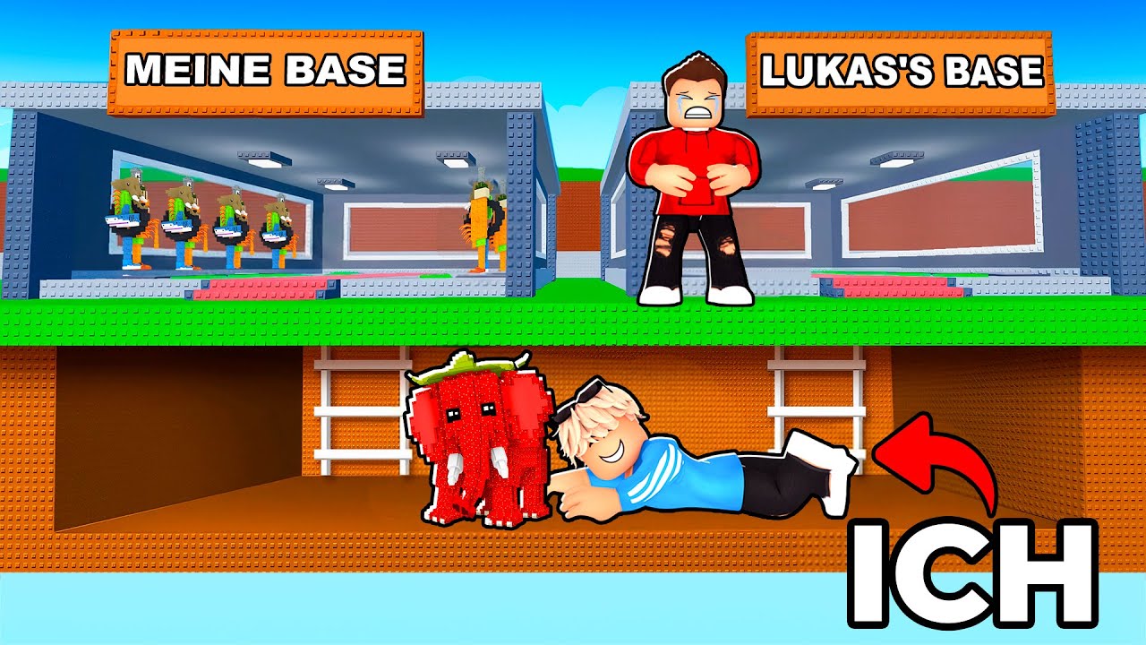 Ich Klaue YouTuber Brainrots mit einem GEHEIMEN TUNNEL..