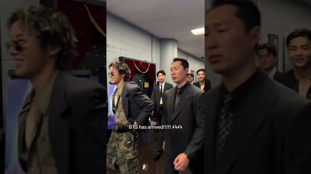 BTS has arrived 🥹 @CBS @paramountplus #amas