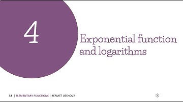 Prep Math 6.5 Elementary Functions: Exponential function and Logarithms