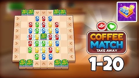 Coffee Escape - Level 1-20 Gameplay (Coffee Jam, Coffee Match)