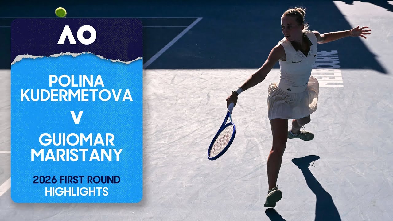 Polina Kudermetova v Guiomar Maristany Highlights | Australian Open 2026 First Round