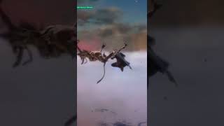Nero's devil bringer aereal grip attack on Baphomet